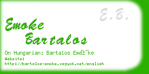 emoke bartalos business card